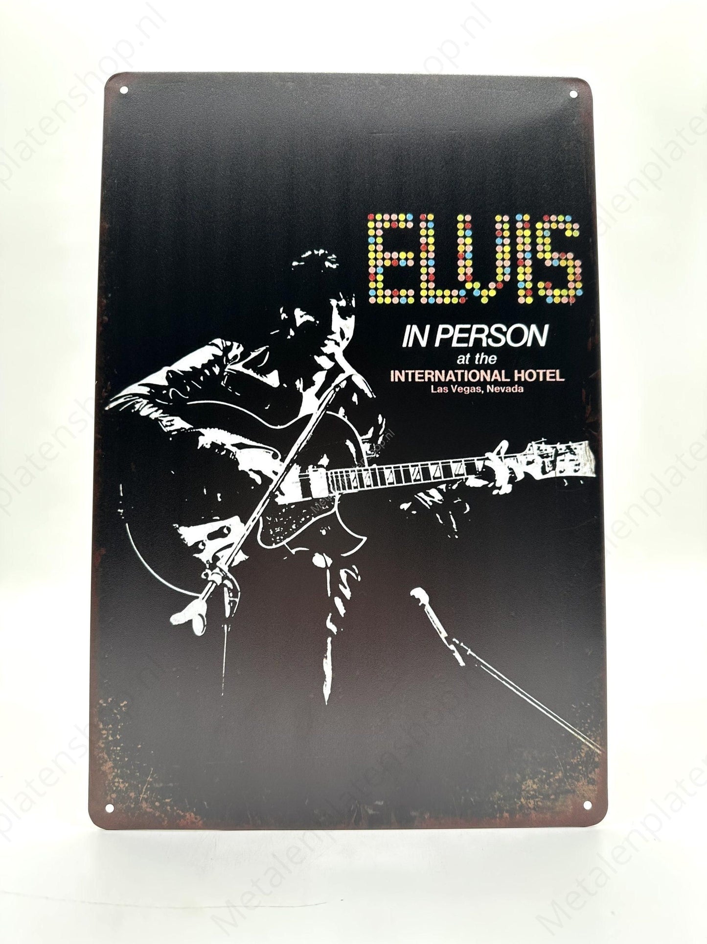 Elvis in Person - Metal Wall Sign