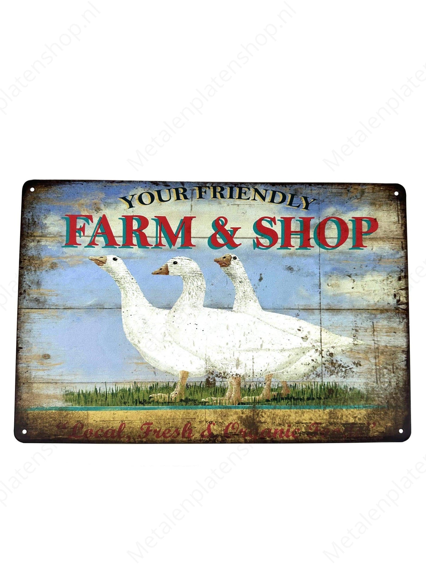 Your friendly Farm &amp; Shop - Metal Wall Sign