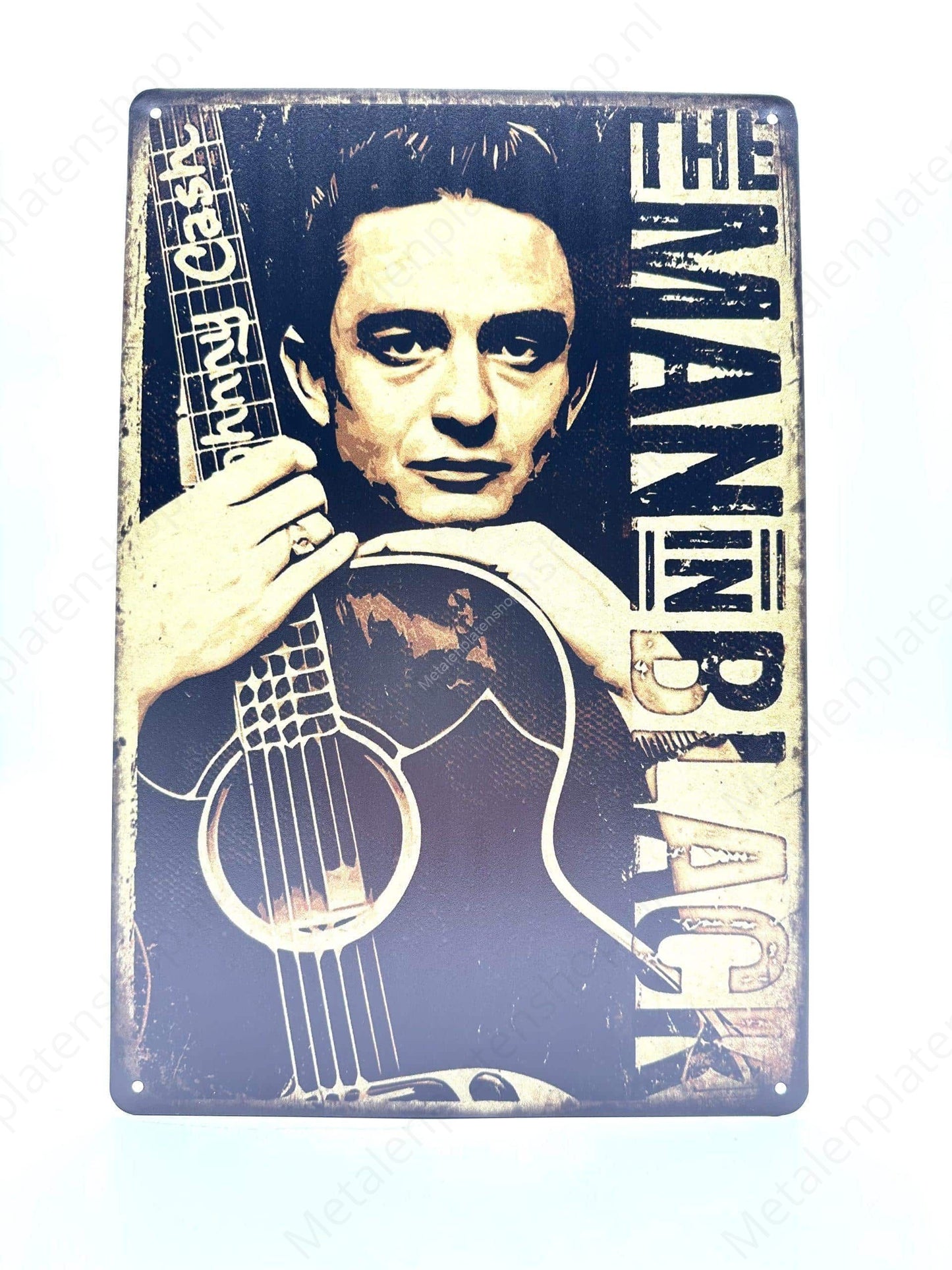 The Man in Black - Metal Wall Sign