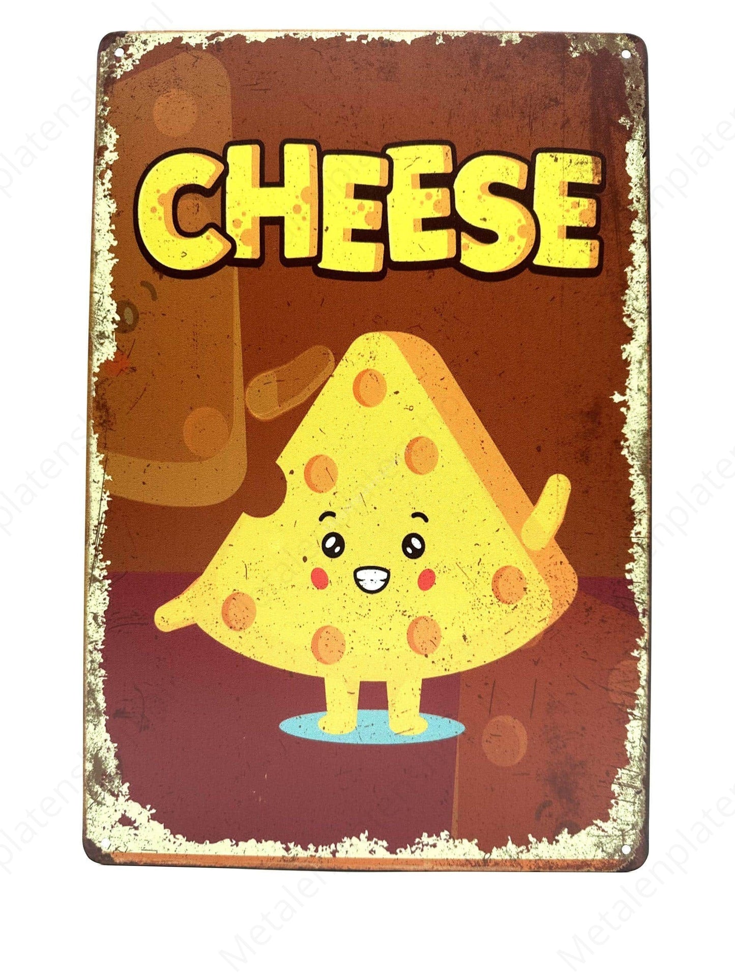 Cheese - Metalen Wandbord