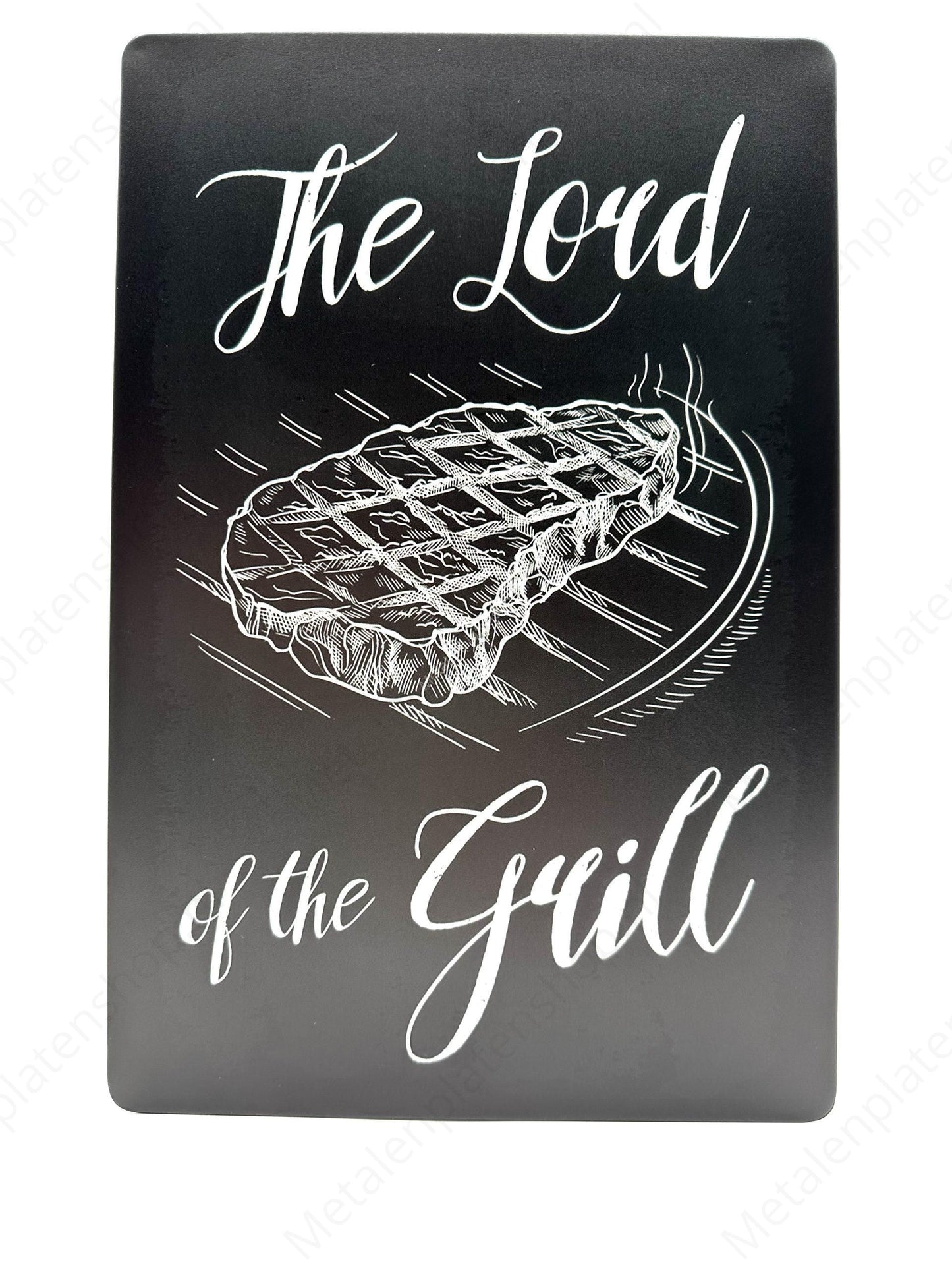 The Lord of the Grill - Metal Wall Sign