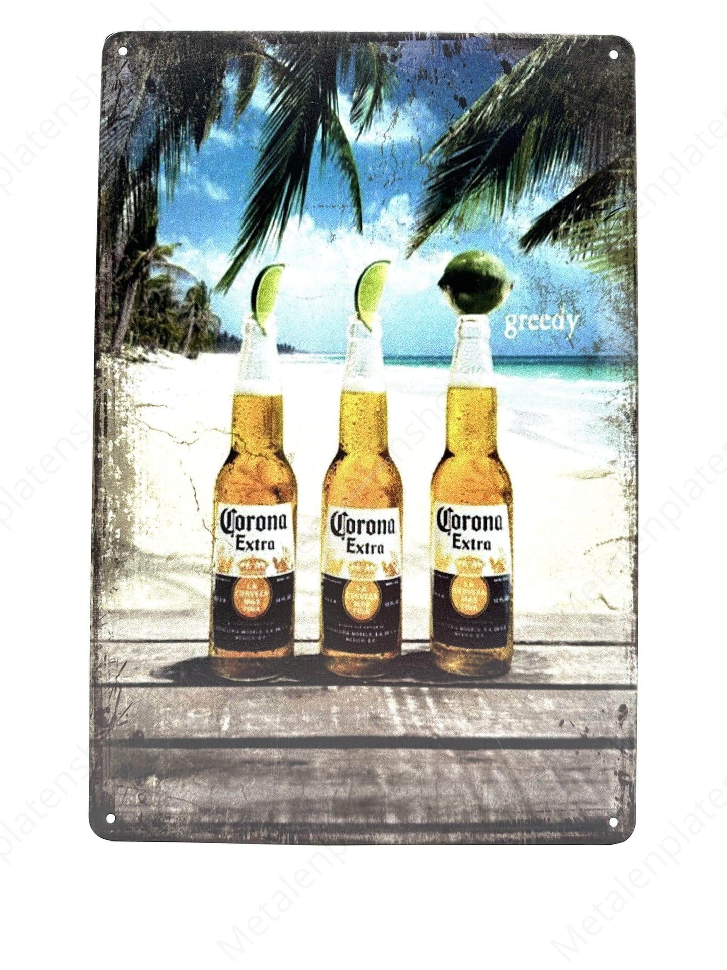 Corona Extra - Metalen Wandbord