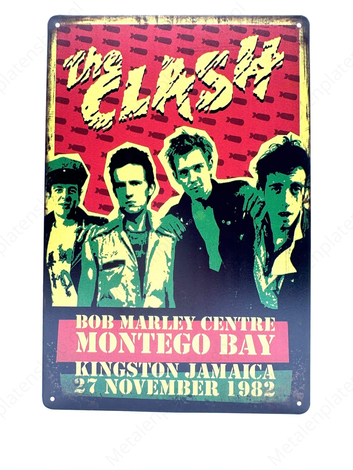 The Clash - Metalen Wandbord