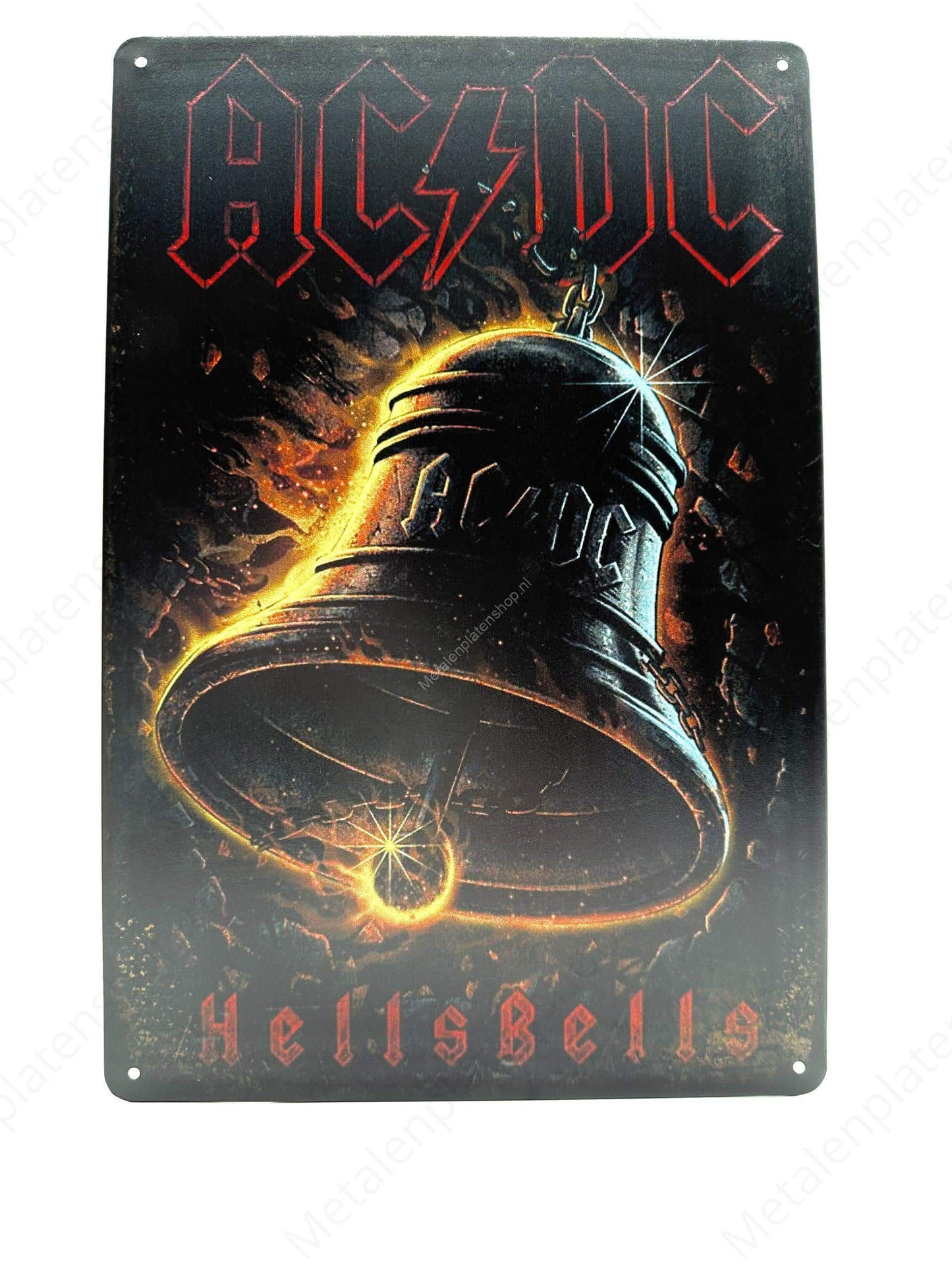 AC/DC HellsBells - Metalen Wandbord