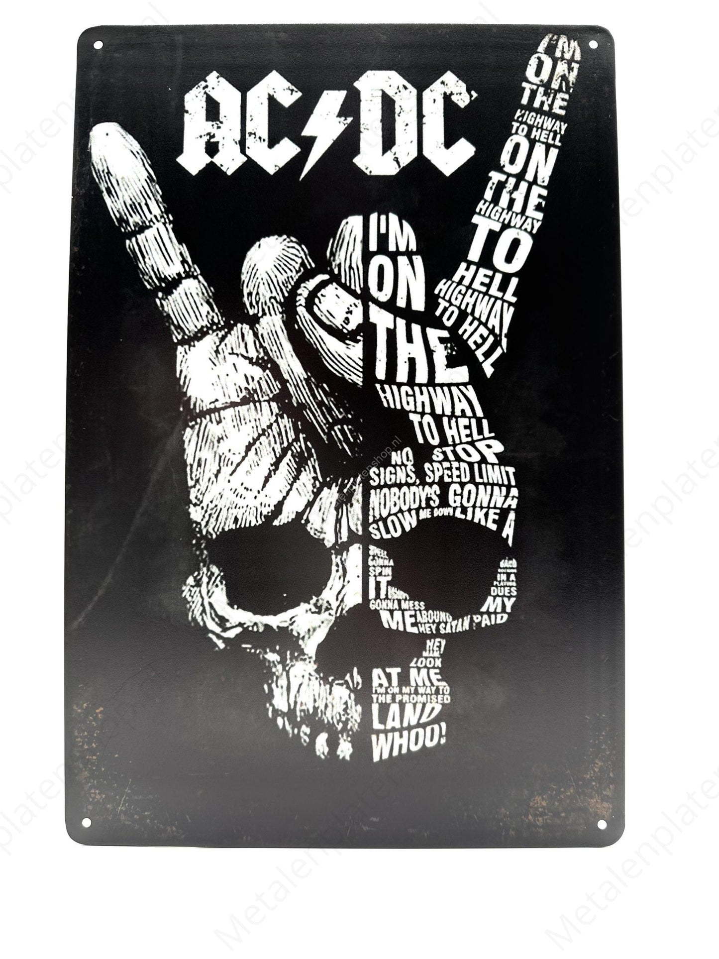 AC/DC - Metal Wall Sign