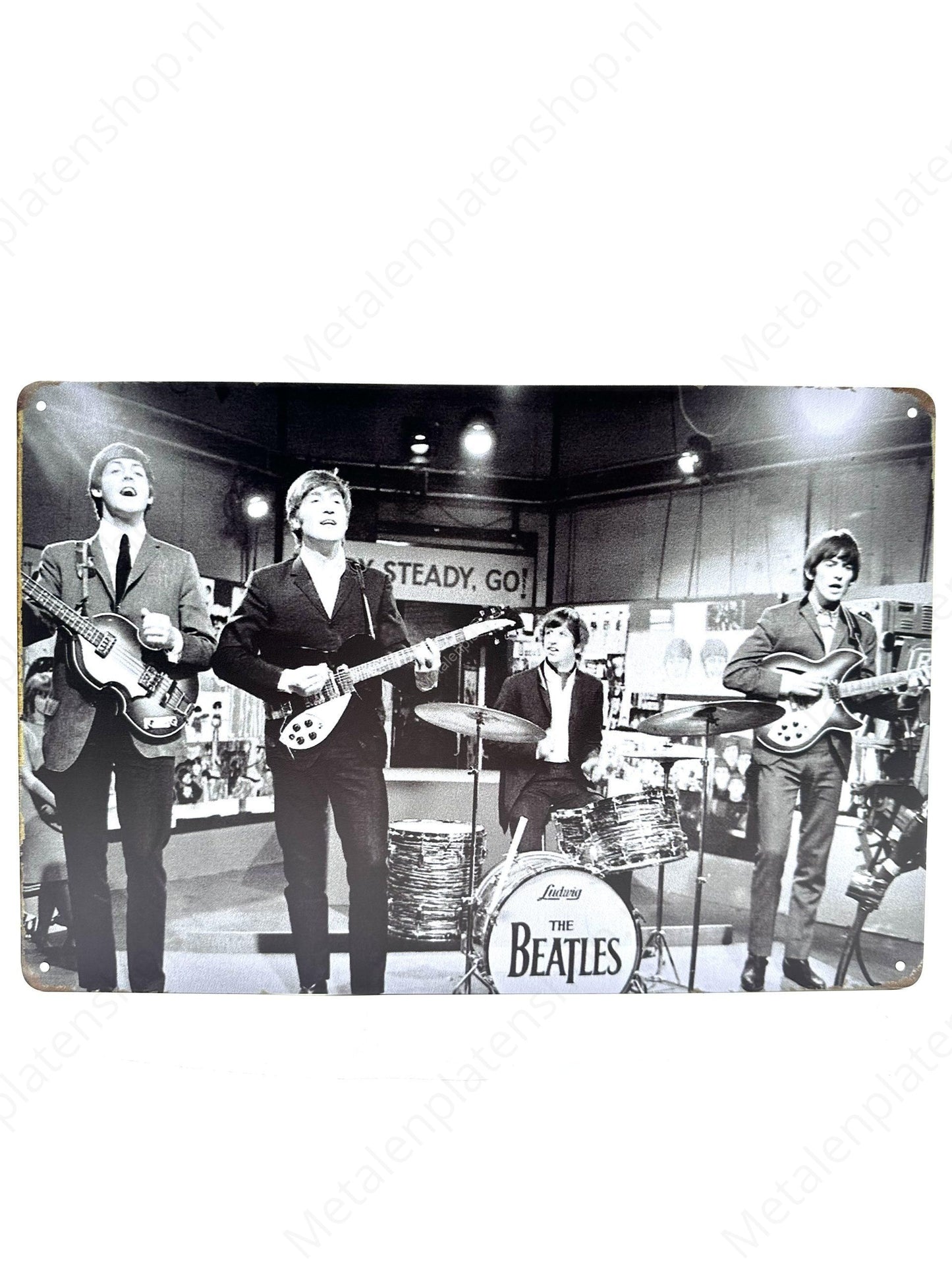 The Beatles - Metalen Wandbord