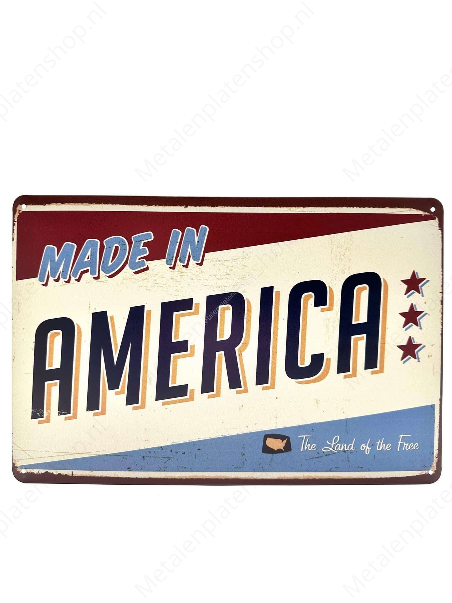 Made in America - Metalen Wandbord