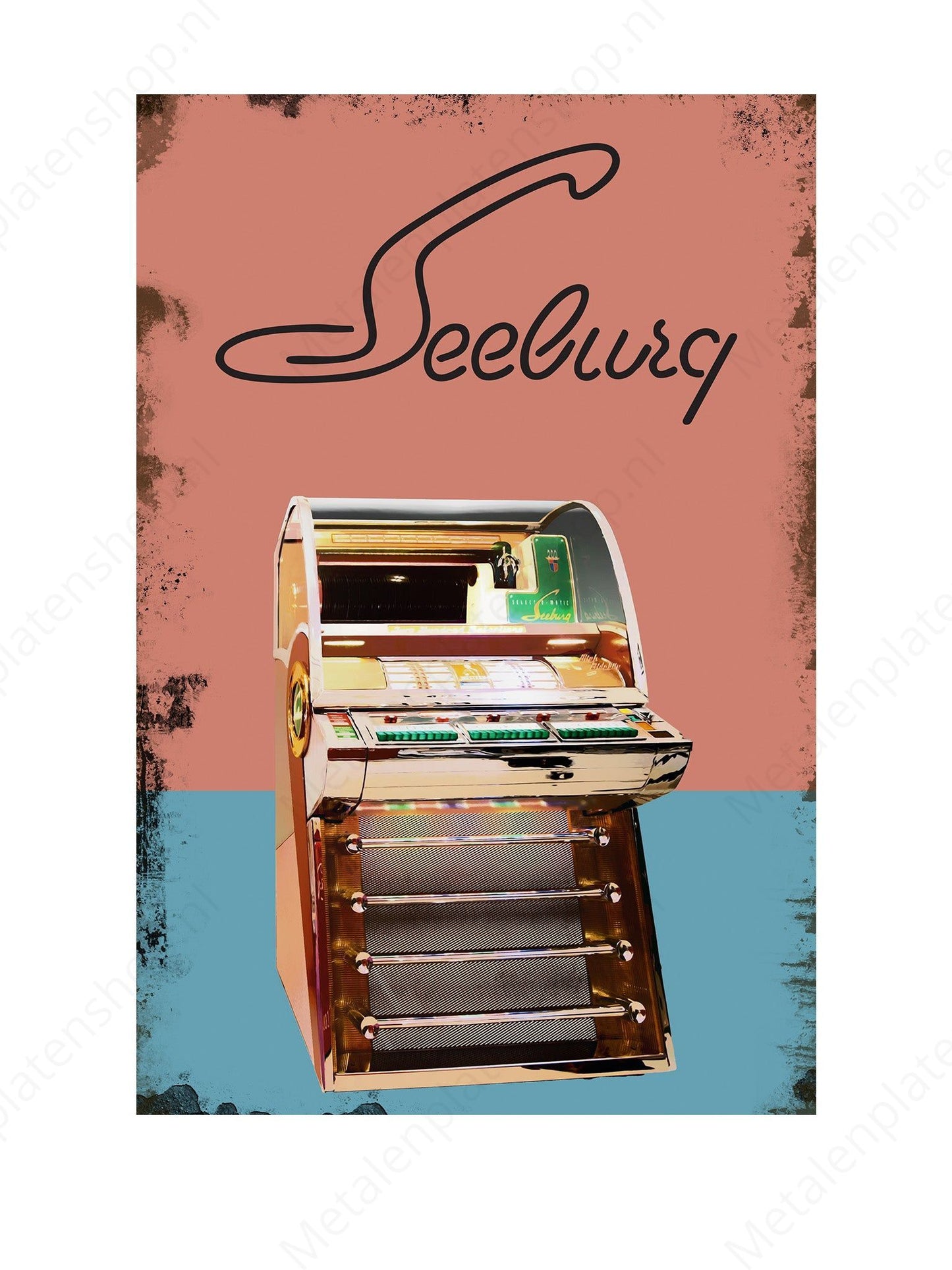Seeburg V200 - Metalen Wandbord
