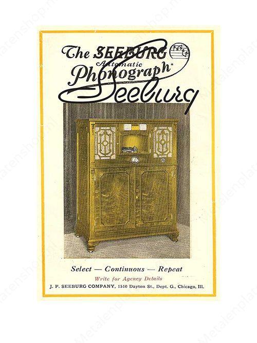 Seeburg Automatic Phonograph - Metalen Wandbord