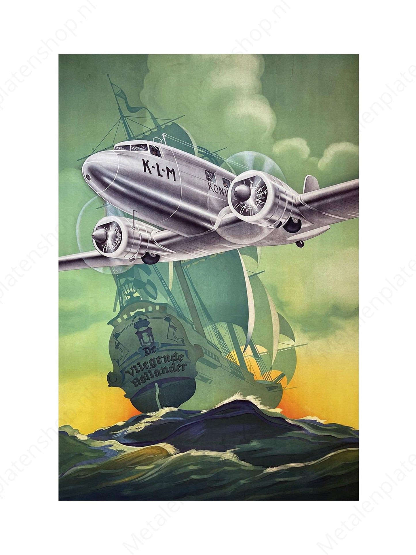 KLM - Flying Dutchman - Metal Wall Sign