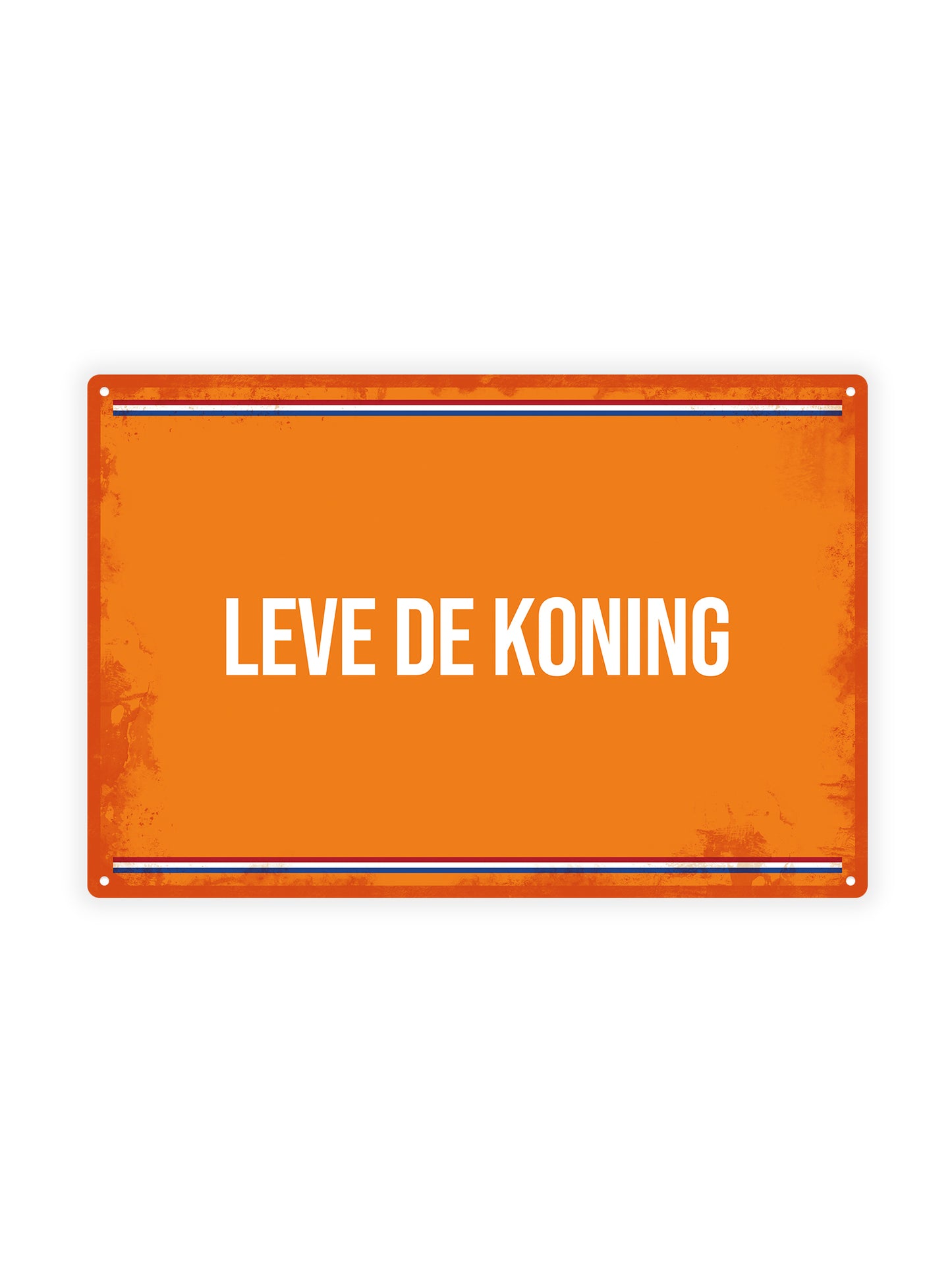 Leve de Koning - Koningsdag 2025 - Metalen Wandbord