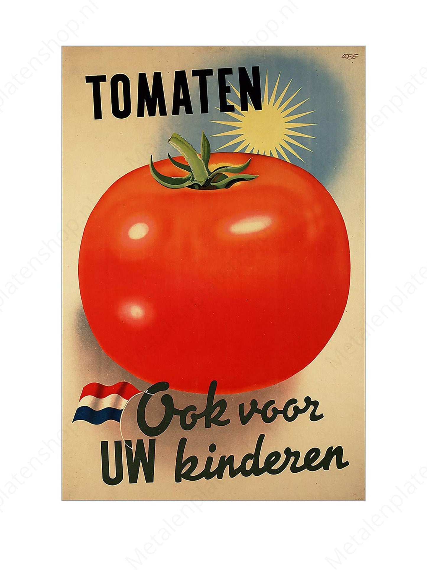 Tomatoes - Also for your children - Nostalgic - Metal Wall Sign