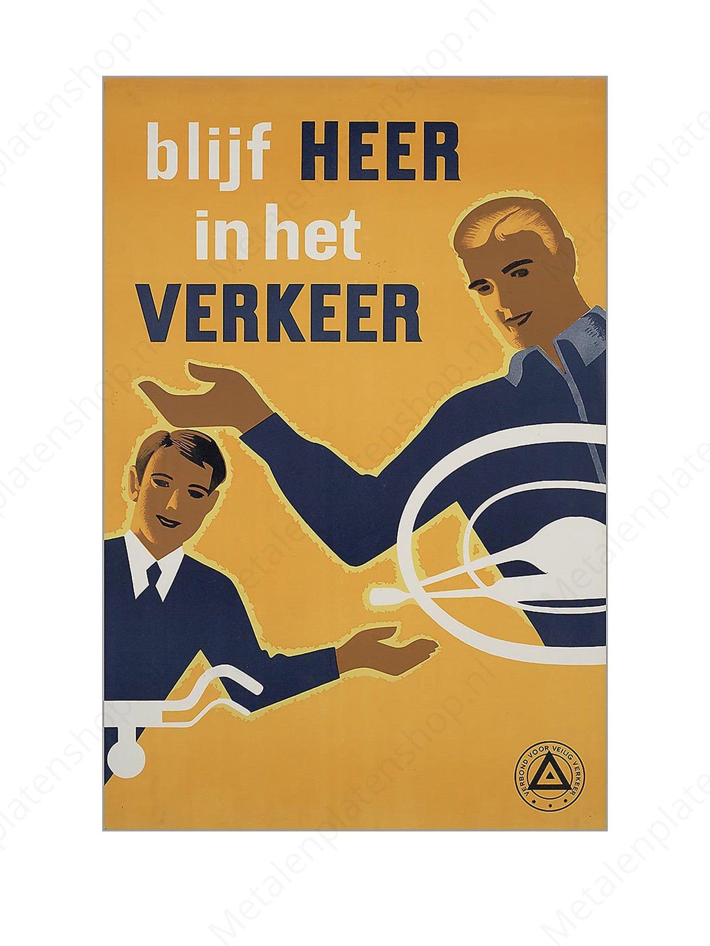 Stay Here in Traffic - Nostalgic - Metal Wall Sign