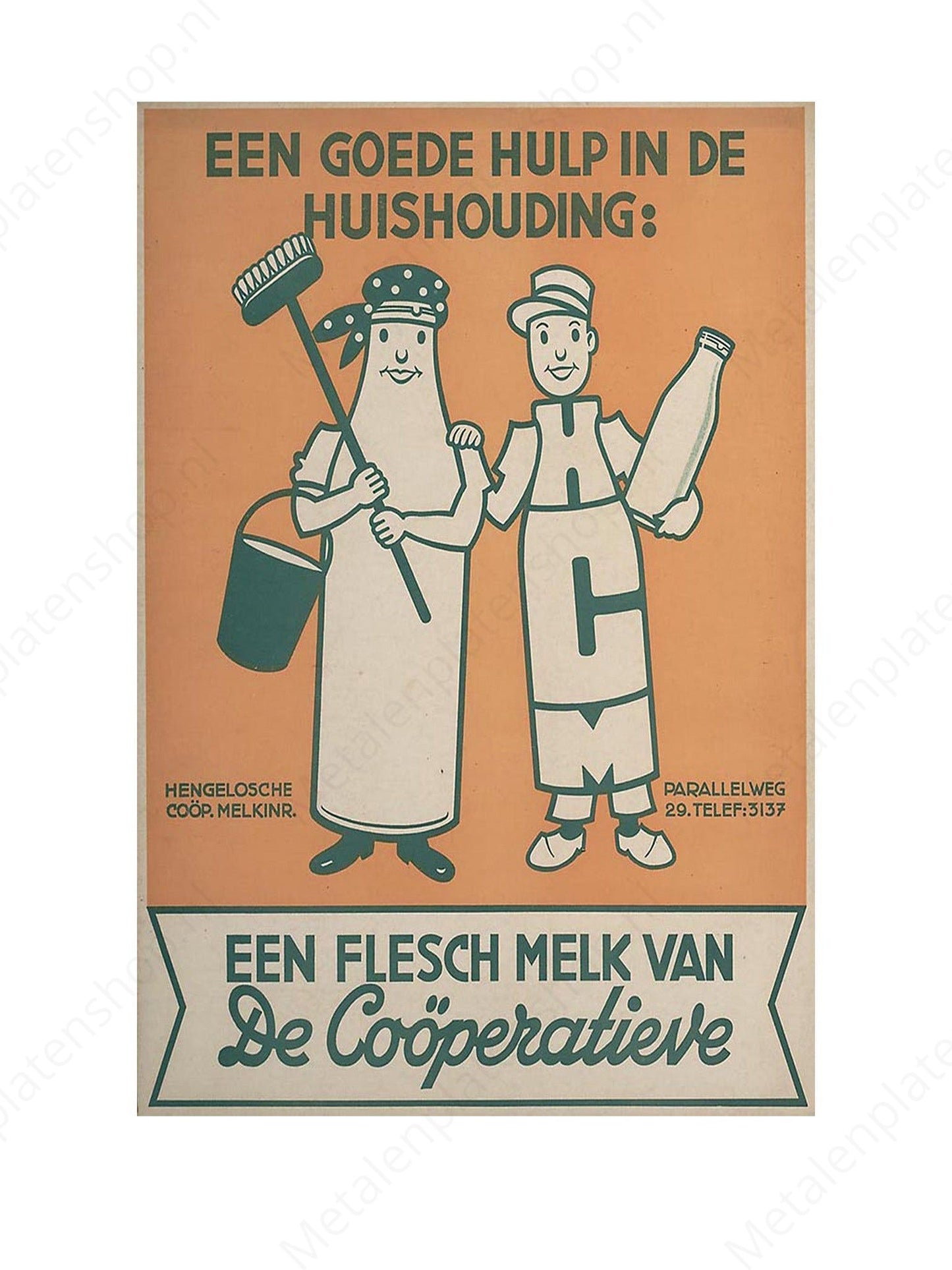 A good help in the household - Nostalgic - Metal Wall Sign