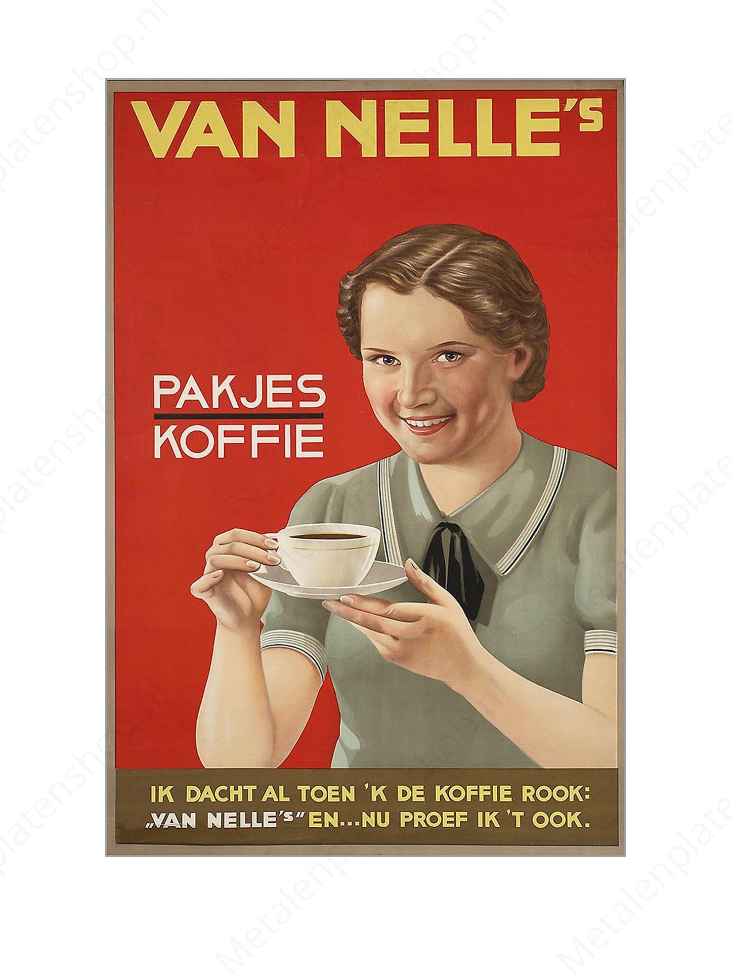 Van Nelle's Coffee Packets - Nostalgic - Metal Wall Sign
