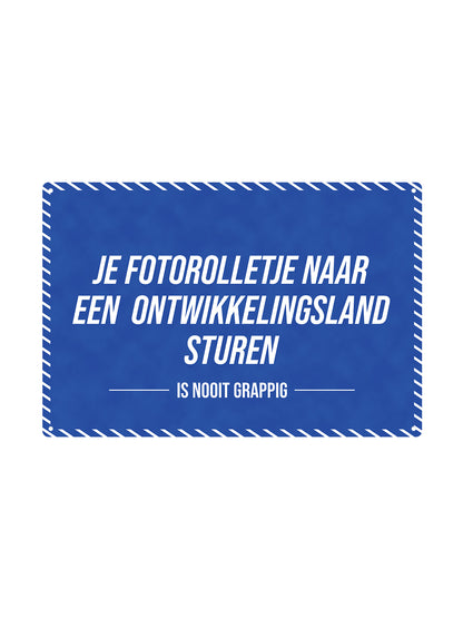 Je fotorolletje naar een ontwikkelingsland sturen - Is Nooit Grappig