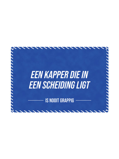 Een kapper die in een scheiding zit - Is Nooit Grappig