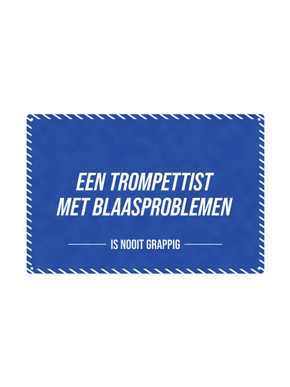 Een trompettist met blaasproblemen - Is Nooit Grappig