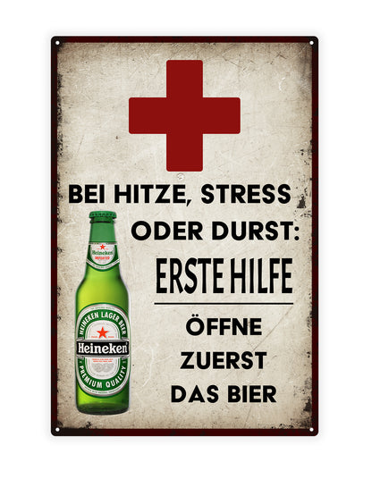 Bei hitze, stress oder durst: Erste hilfe öffne zuerst das bier