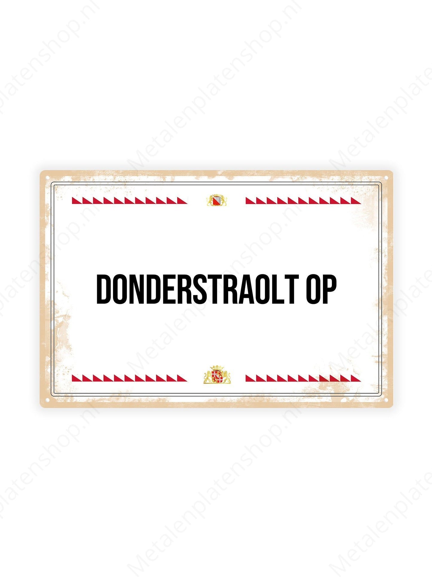 Thunderstorms - Utrecht Texts - Metal Wall Sign 
