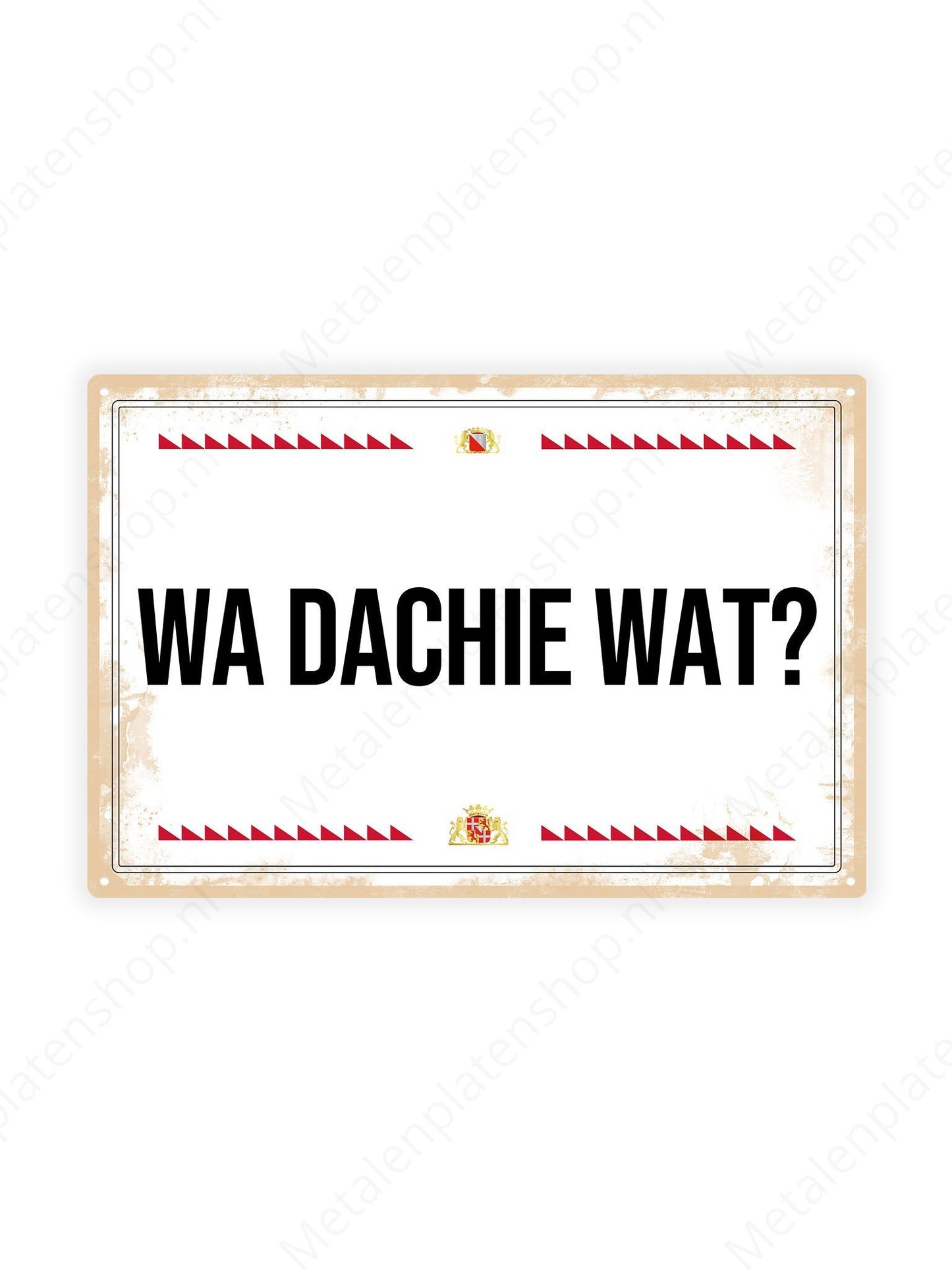What the hell? - Utrecht Texts - Metal Wall Sign