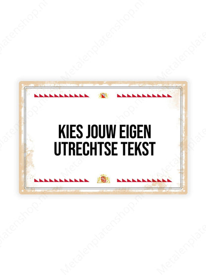 Metal Wall Sign - FC Utrecht - Haller 91 Shirt