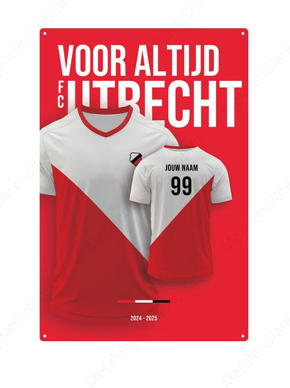 Football kit Board FC Utrecht with own name and back number - 2024/2025