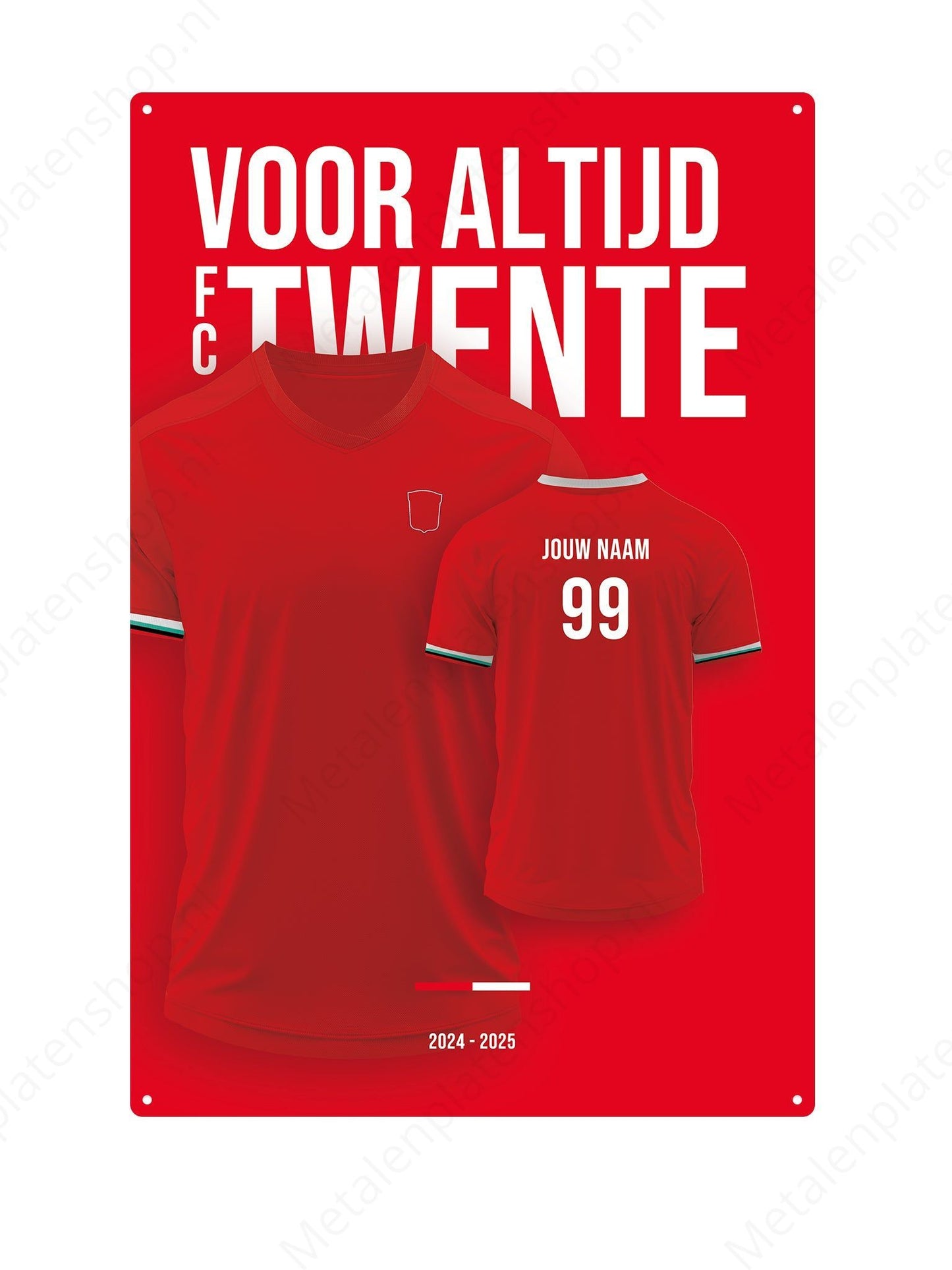 Football kit Bord Twente with own name and back number - 2024/2025