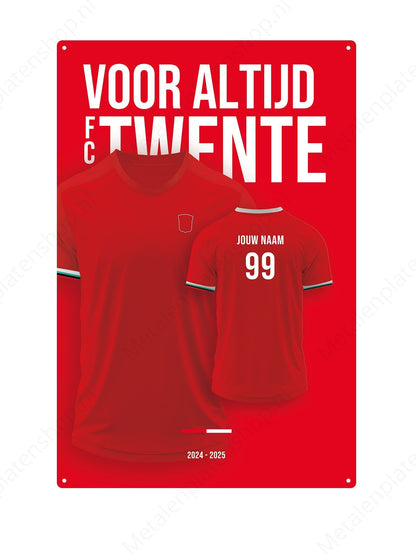 Football kit Bord Twente with own name and back number - 2024/2025