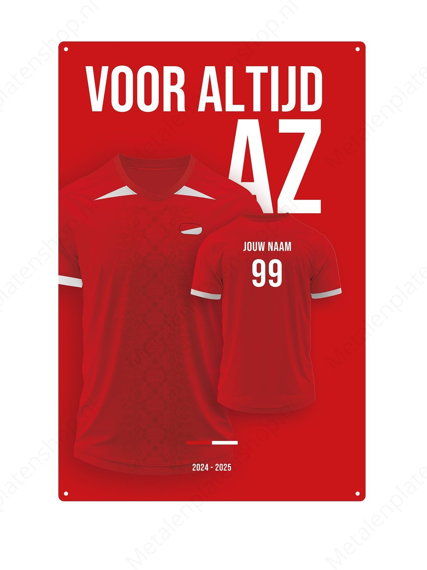 Football kit Board AZ with own name and back number - 2024/2025