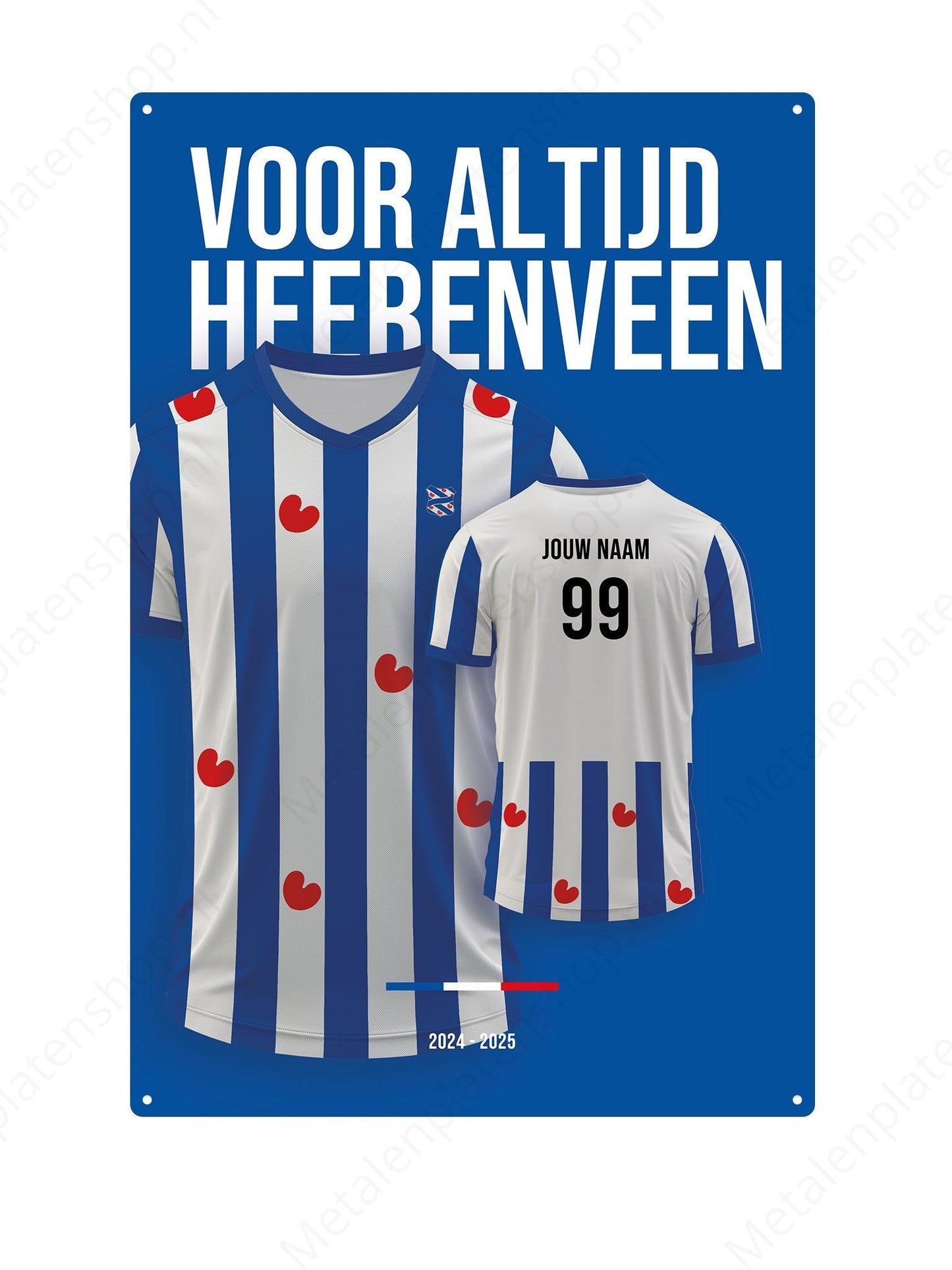 Football kit Board Heerenveen with own name and back number - 2024/2025