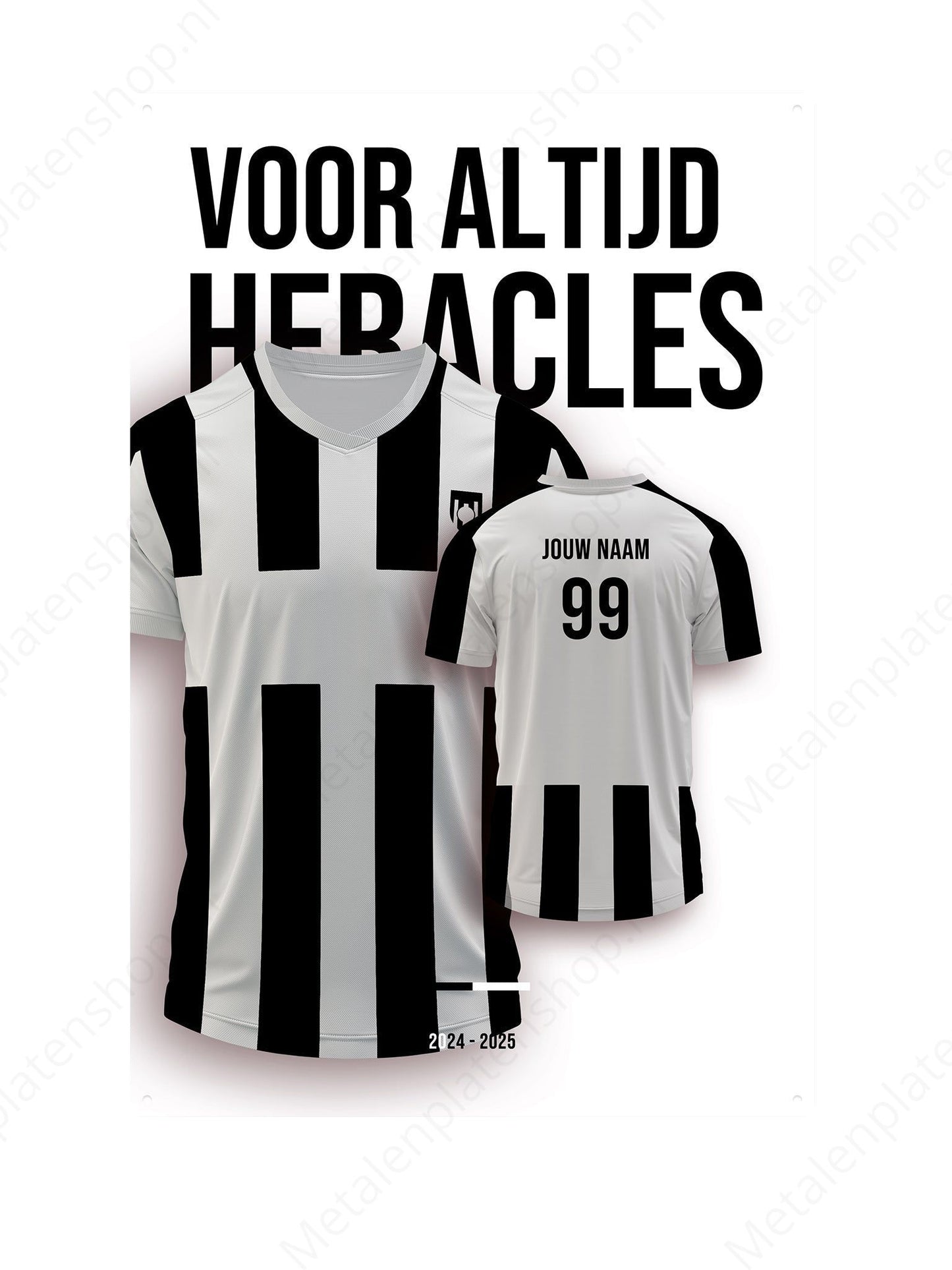 Football kit Bord Heracles with own name and back number - 2024/2025