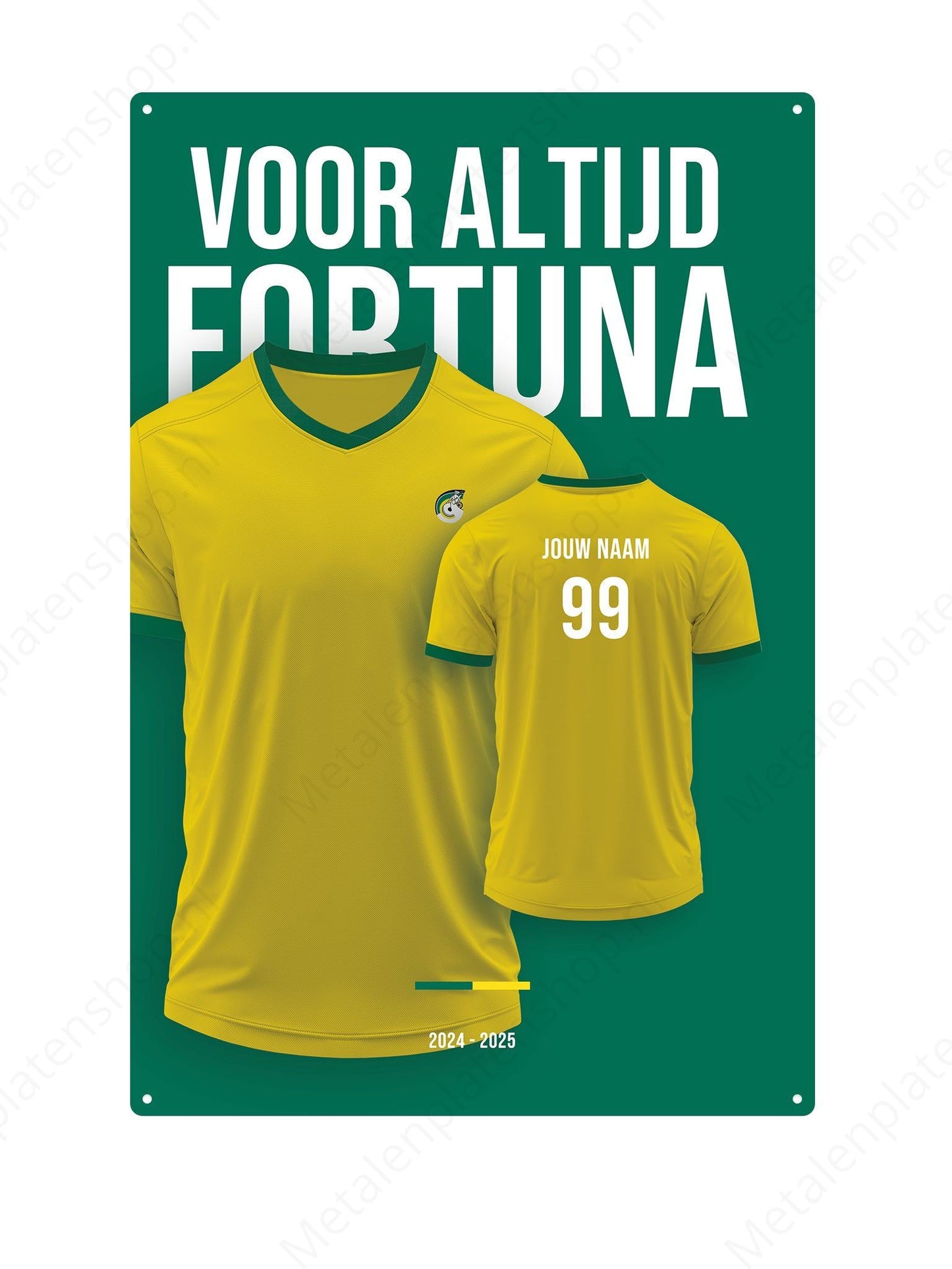 Football kit Board Fortuna Sittard with own name and back number - 2024/2025