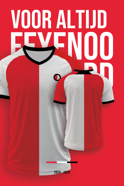 Football kit Feyenoord board with own name and back number - 2024/2025