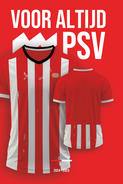 Football kit PSV board with own name and back number - 2024/2025