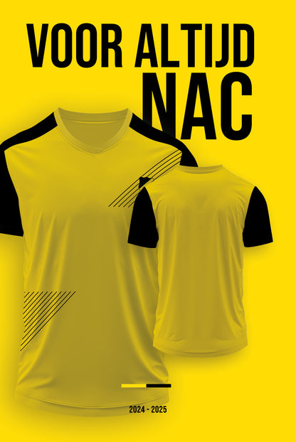 Football kit NAC board with own name and back number - 2024/2025