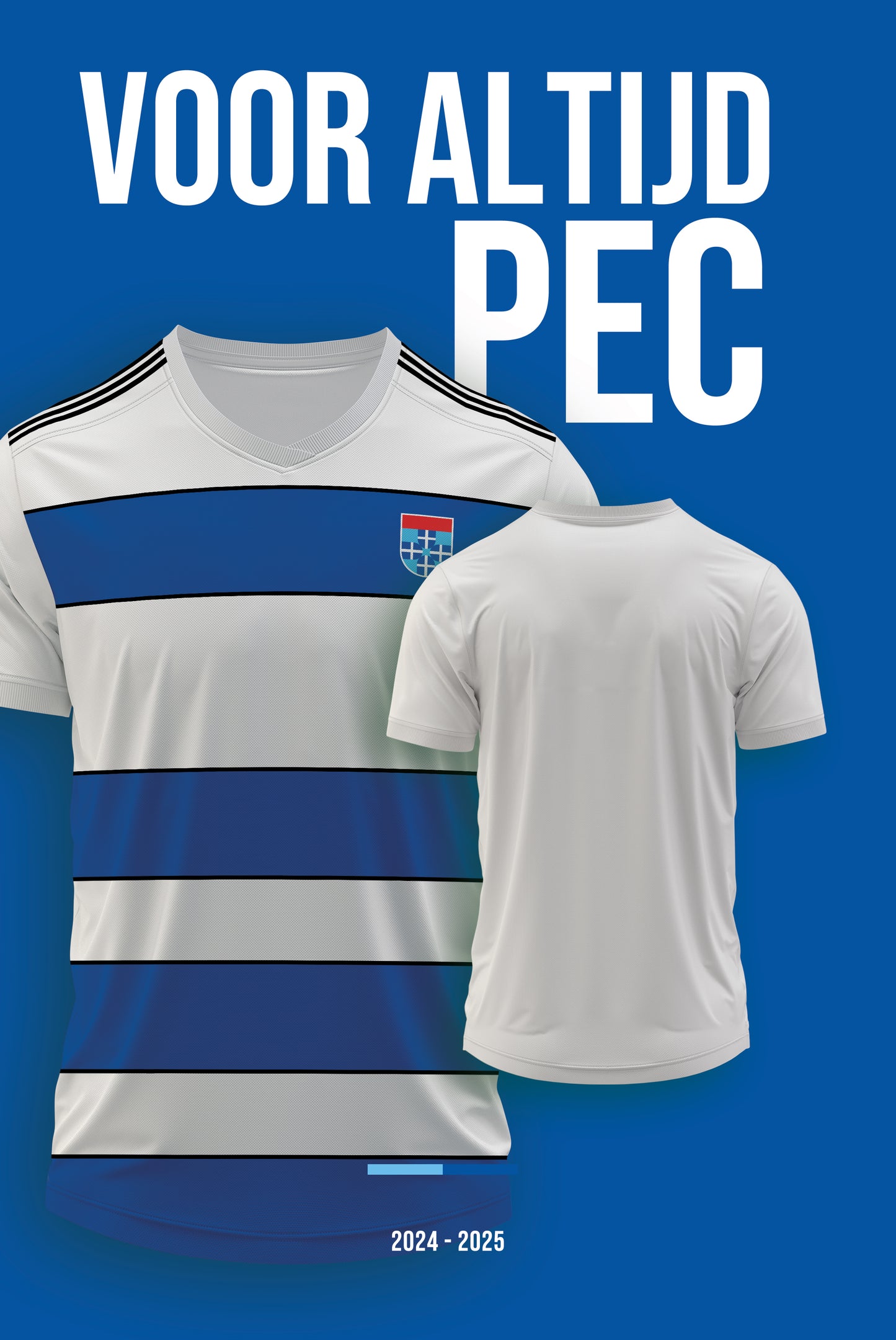 Football kit Board PEC Zwolle with own name and back number - 2024/2025