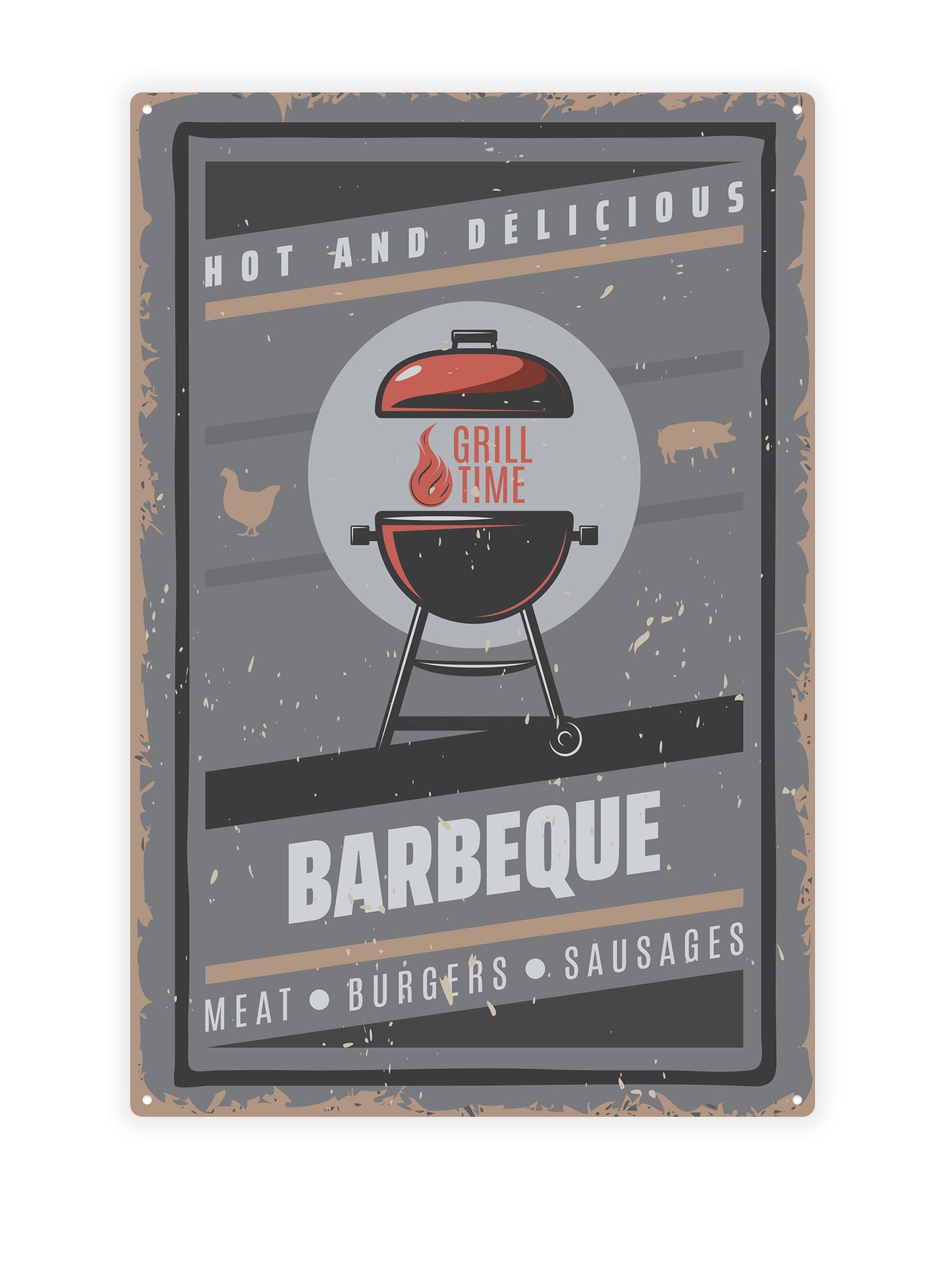 Hot and delicious barbeque