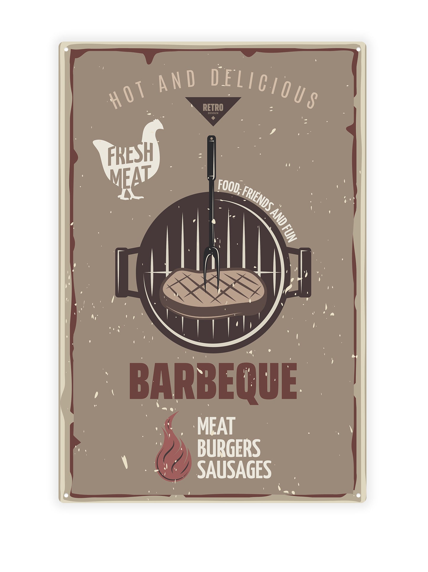 Fresh meat barbeque