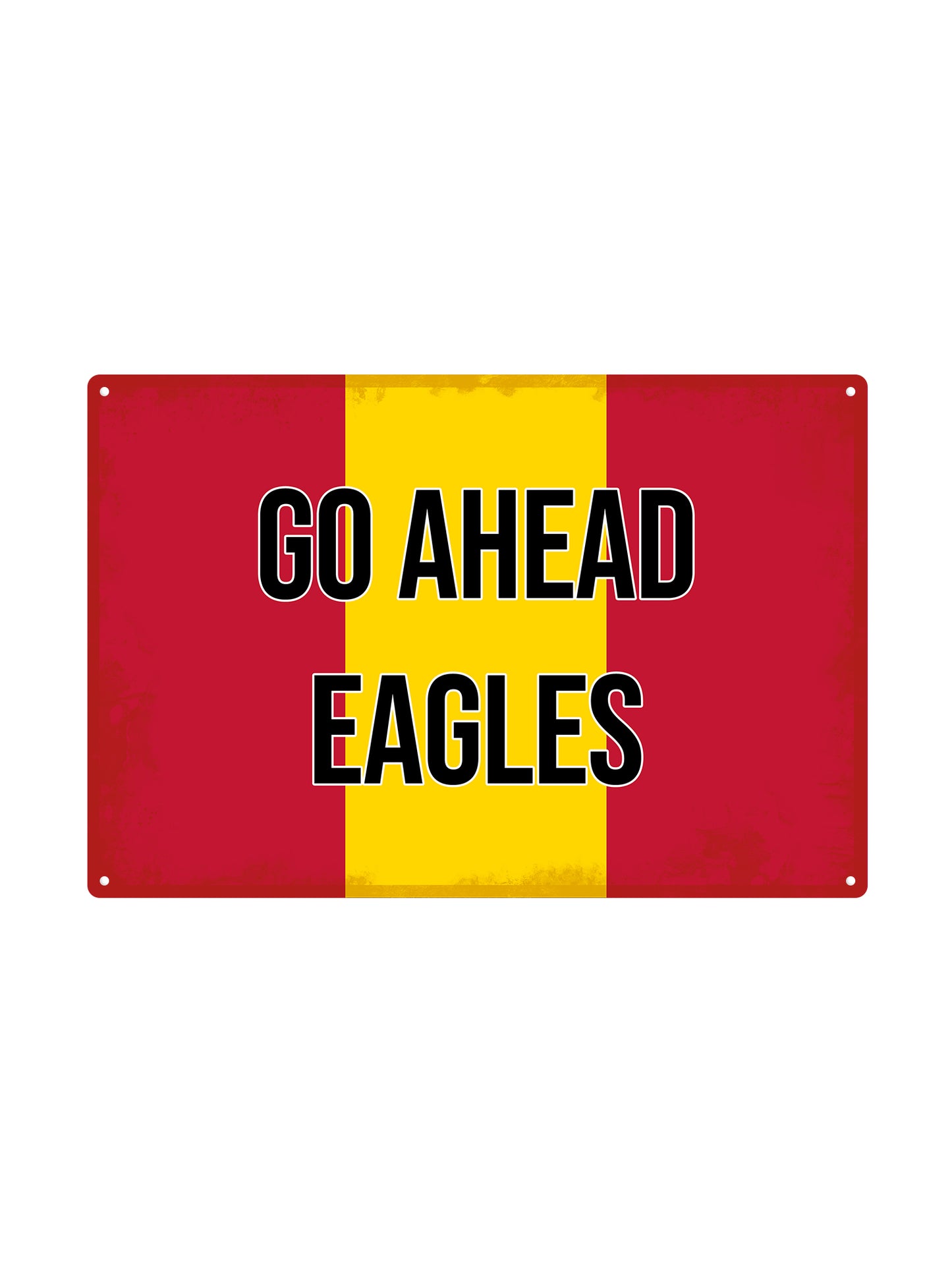 Go Ahead Eagles met eigen tekst - Metalen Wandbord