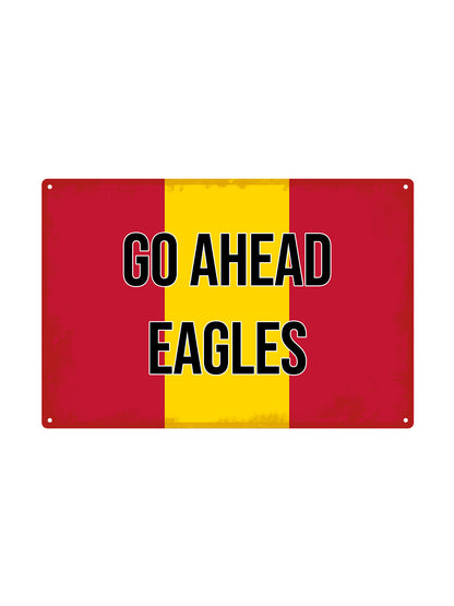 Go Ahead Eagles met eigen tekst - Metalen Wandbord