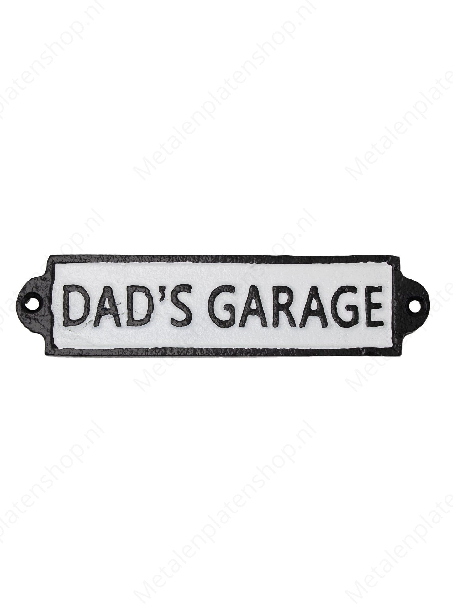 Dad's Garage - Cast Iron Sign - 20x5cm