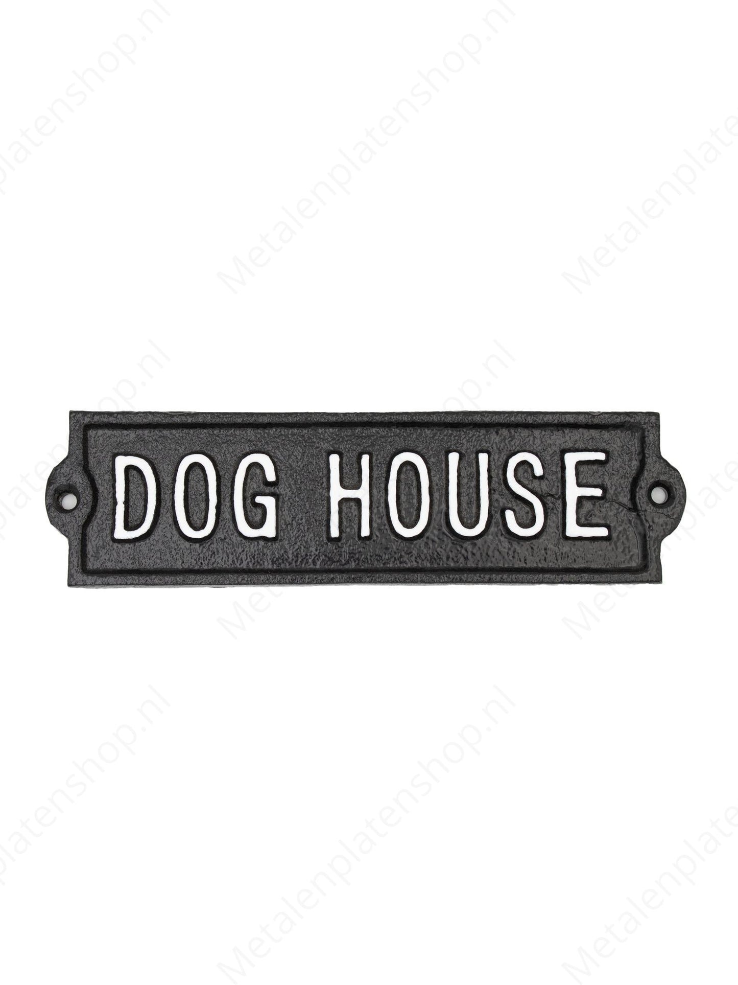 Dog House - Bord van Gietijzer- 22x6cm