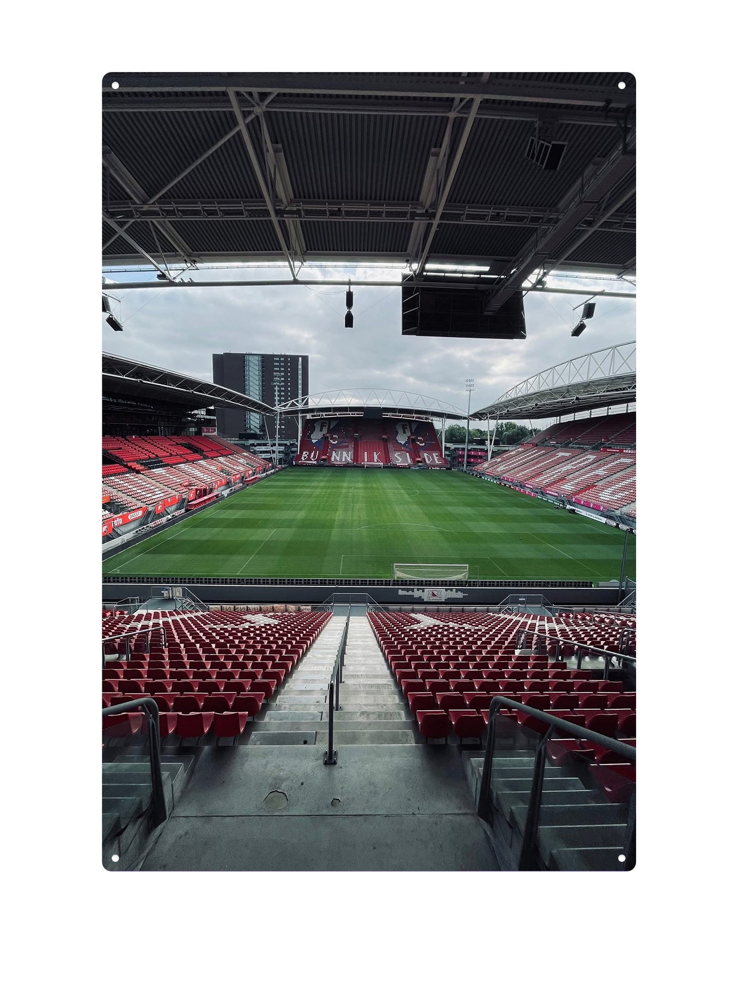 FC Utrecht – Stadion Nr. 3 – Metallwandschild