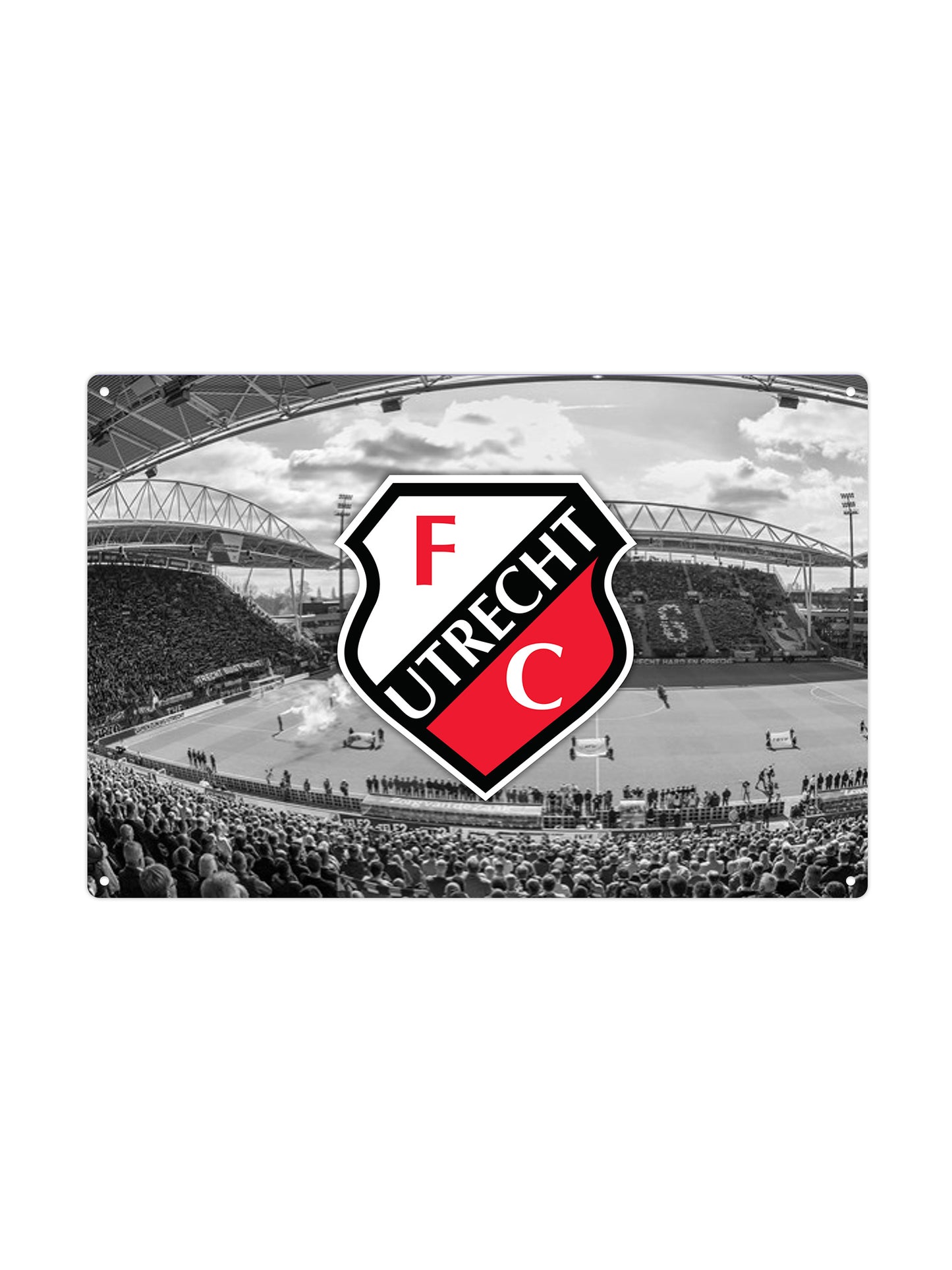 FC Utrecht – Logo – Metallwandschild