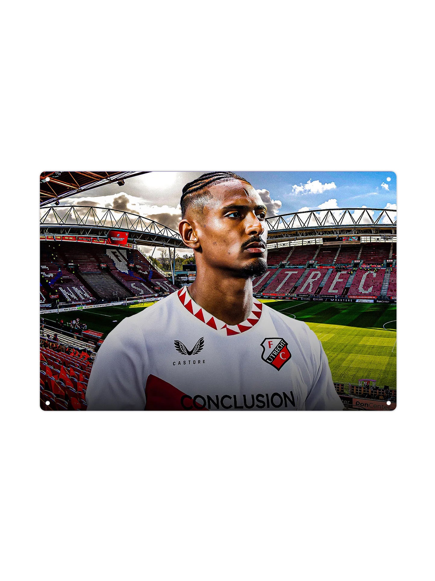 FC Utrecht – Haller 91 – Metallwandschild