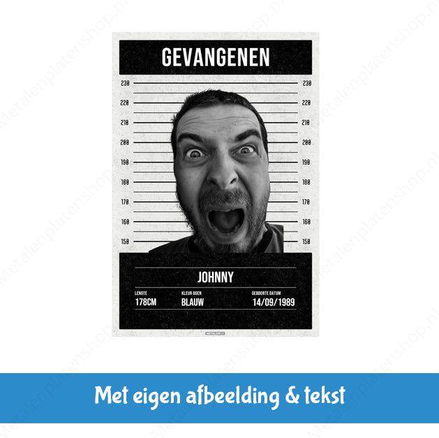 Metallwandschild - Crazy on the Loose - Mit eigenem Text &amp; Foto