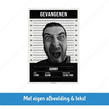 Metallwandschild - Crazy on the Loose - Mit eigenem Text &amp; Foto