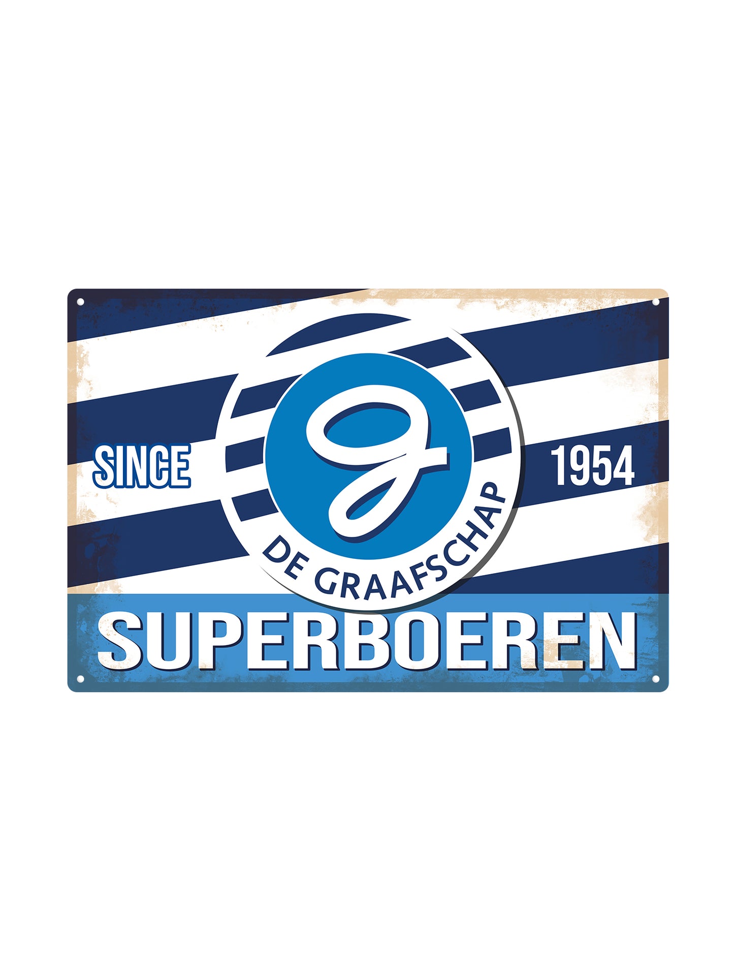 De Graafschap Superboeren - Metalen Wandbord