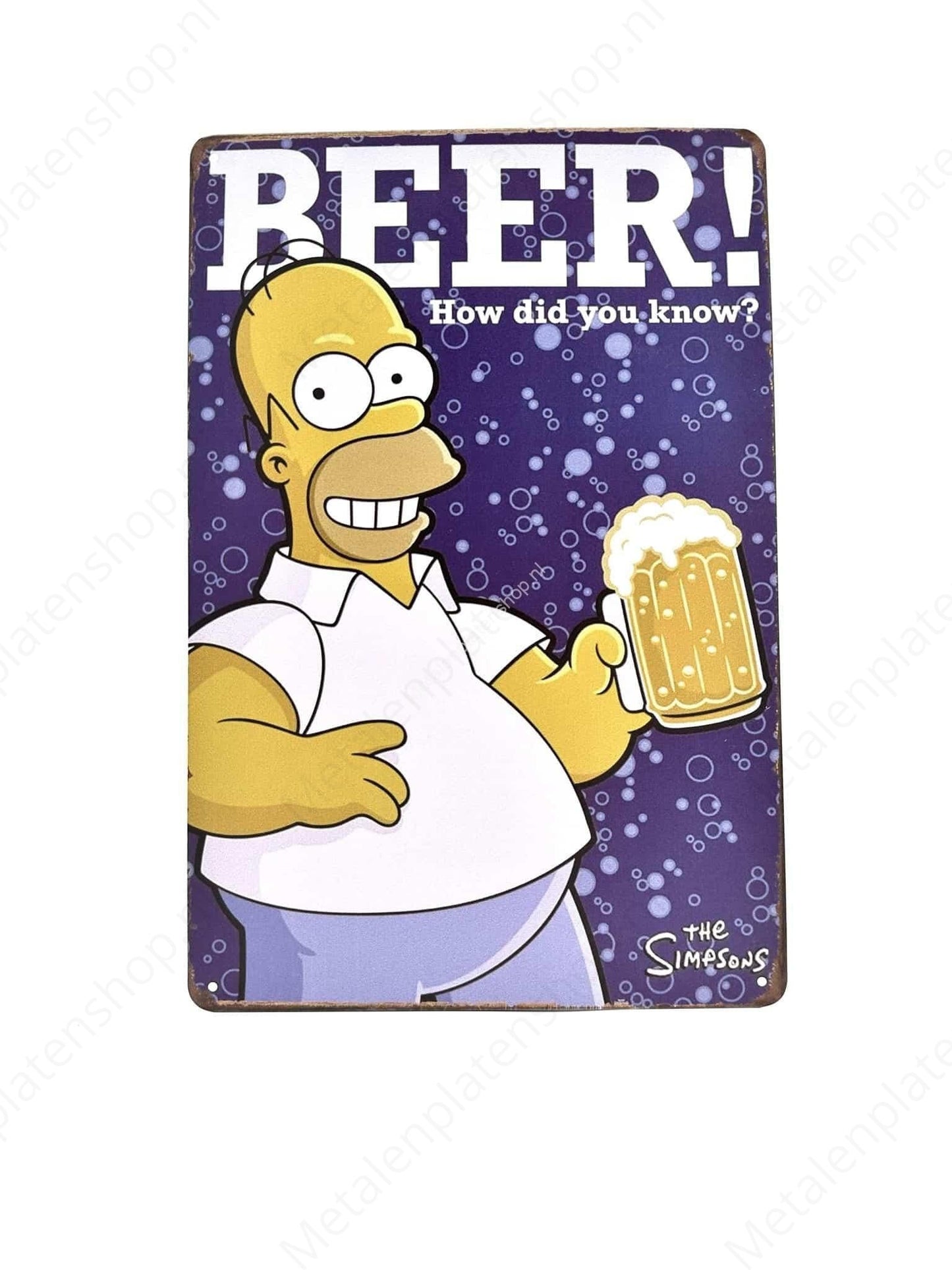 Beer!  - How did you know? - Bier - Metalen Wandbord